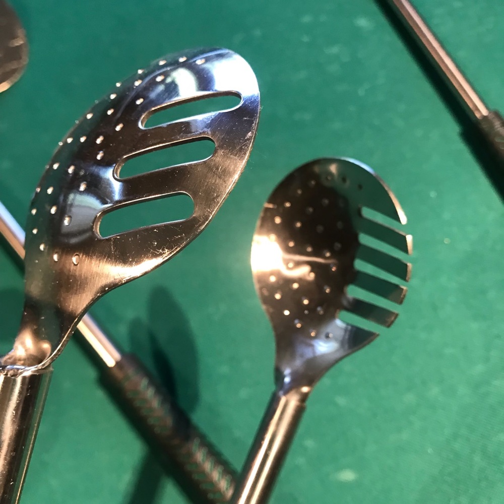 Poligo BBQ Tools with Golf Club logo. Hvy duty stainless steel & rubber handles - Picture 9 of 9